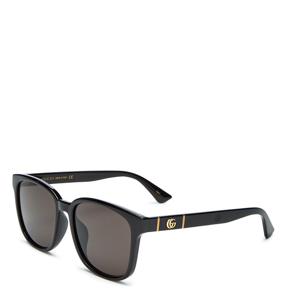 Gucci Black Sunglasses with Gold Accents